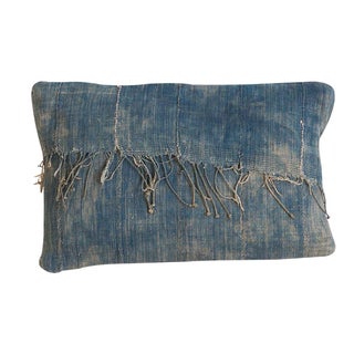African Indigo Handmade Pillow For Sale