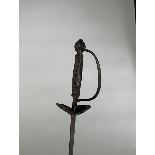Early 18th Century Court Sword with Multiple Branches in Openwork Iron For Sale - Image 10 of 11