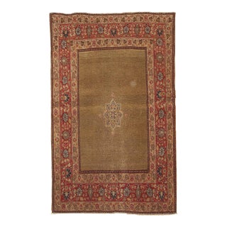 1900s Hand Made Antique Persian Tabriz Rug For Sale