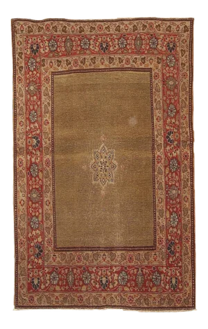 1900s Hand Made Antique Persian Tabriz Rug