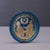 Venetian Blue Glass Romanesque Revival Medallion, Late 19th Century For Sale - Image 4 of 11