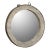 Antique Indian Bleached Teakwood “Wagon Wheel” Round Mirror For Sale