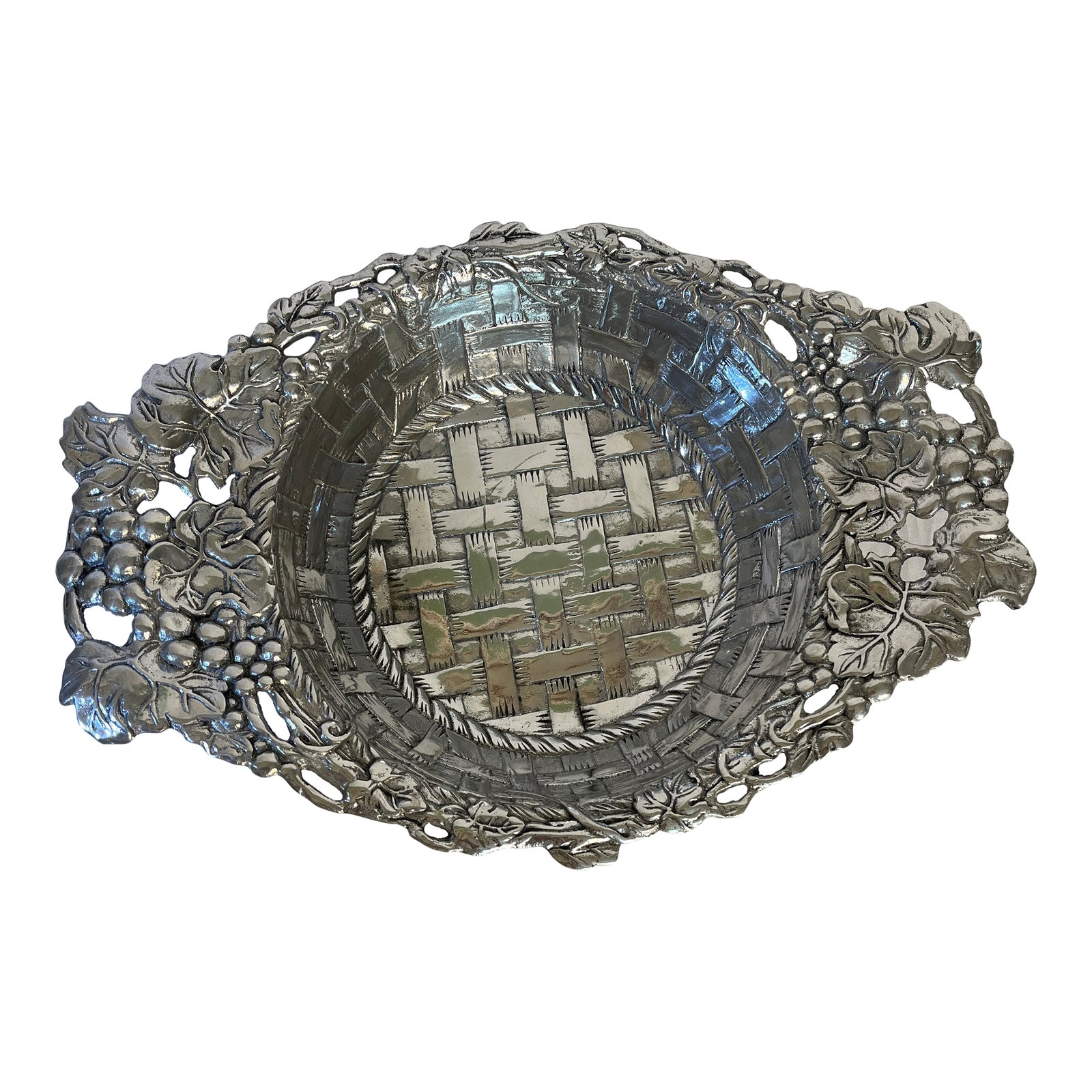 Vintage Arthur Court Grapevine Serving Bowl | Chairish
