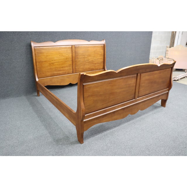 Thomasville Cherry Sleigh Bed King Chairish
