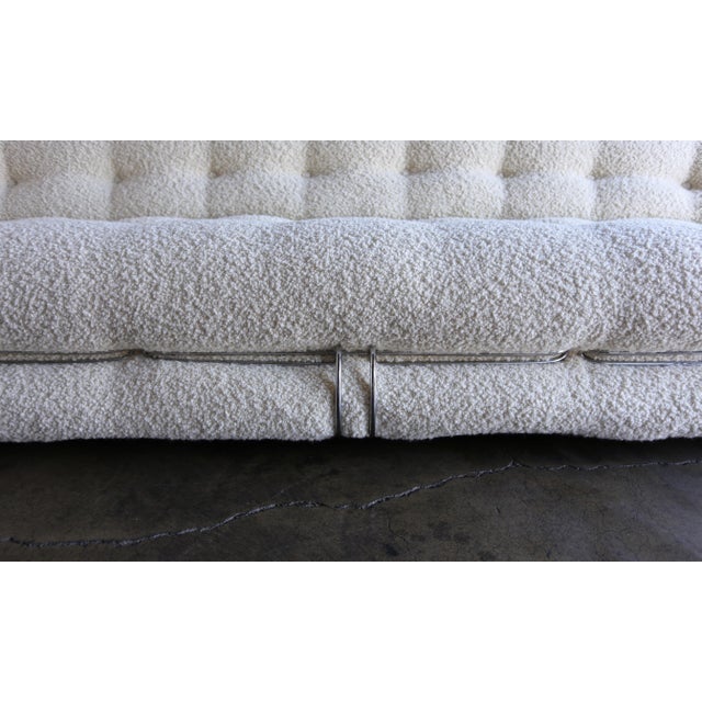 Late 20th Century Afra & Tobia Scarpa Soriana Sofa for Cassina in Bouclé For Sale In Los Angeles - Image 6 of 13