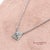 White 18k(750) White Gold Natural Diamond Square Shape Pendant Necklace With Chain For Sale - Image 8 of 12