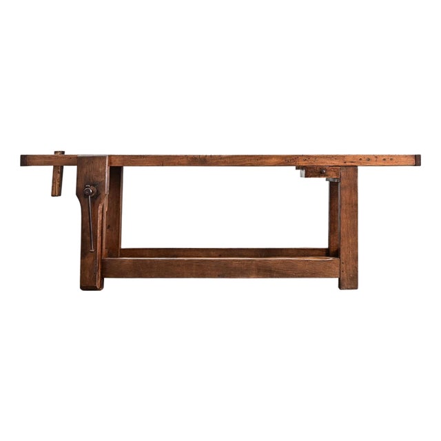 French 19th Century Oak & Beech Artisan's Workbench For Sale