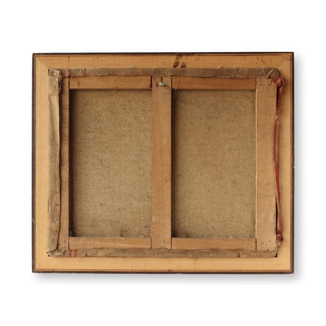 French Country Midcentury French Floral Still-Life For Sale - Image 3 of 3