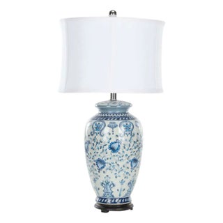 Blue/White Chinoiserie Lamp in Blue/White For Sale