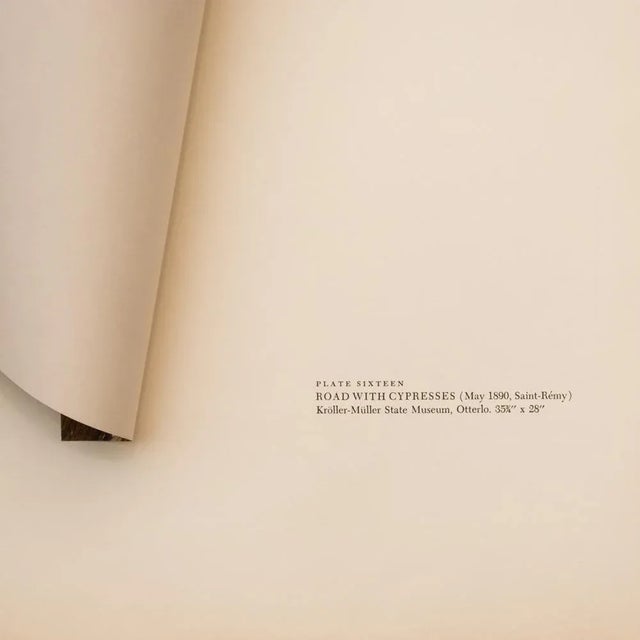 1950s After Vincent Van Gogh "The Road With Cypresses", First Edition Vintage Print For Sale - Image 4 of 9