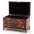 Traditional Hand-Painted Folk Art Tole-Style Jewelry Chest For Sale - Image 3 of 6