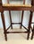 1990s Pair of Mahogany Counter Stools-Woven Rush Seat-Ornate Carving Back-High Quality Special Armchairs For Sale - Image 11 of 11