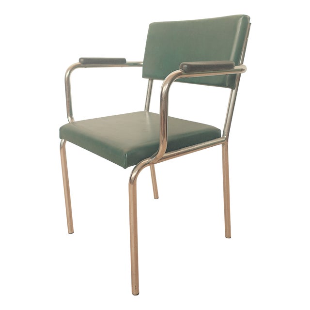 Mid-Century Chrome-Plated Armchair, 1950s For Sale