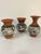 Late 20th Century Panama Tera Cotta Hand Painted Vases - Set of 3 For Sale - Image 13 of 13