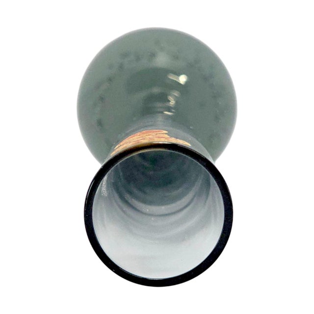 Transparent Holmegaard Per Lütken Bubbles Orchid Vase 9.625", Denmark, C. 1952–1965 For Sale - Image 8 of 12