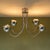 Goffredo Reggiani Chrome-Plated Ceiling Light with 4 Flexible Arms by Goffredo Reggiani, Italy, 1970s For Sale - Image 4 of 8
