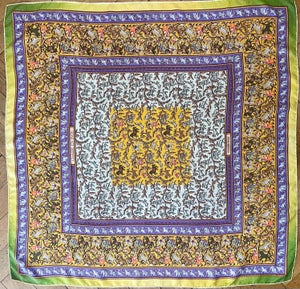 HERMES CHASSE en INDE Silk scarf Duchene Michel 2008