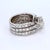 Contemporary 14k White Gold Adjoined Engagement Ring Set - Size 6.25 For Sale - Image 3 of 7