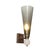 Modernist Hand-Blown Smoked Gray Murano Glass Conical Sconces With Orbital Drop For Sale - Image 10 of 15