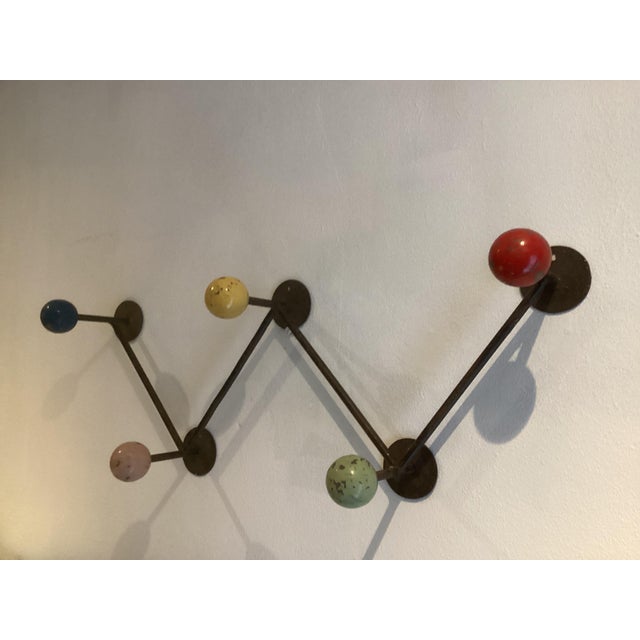 Roger Feraud Atomic Design Coat Rack from Roger Feraud, 1950s For Sale - Image 4 of 6