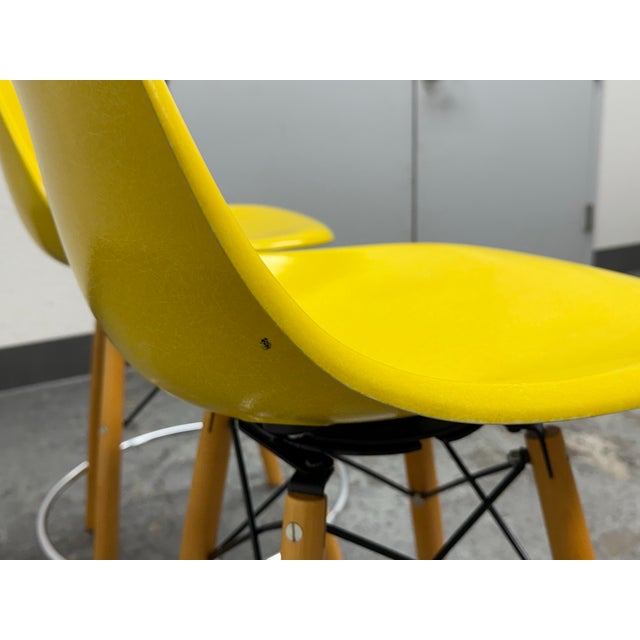 Modernica Case Study Dowel Swivel Counter Stools, Pair For Sale - Image 10 of 12