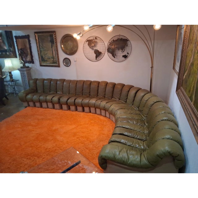 Textile Late 20th Century Attributed to De Sede DS-600 “Caterpillar” Infinity Sofa For Sale - Image 7 of 12