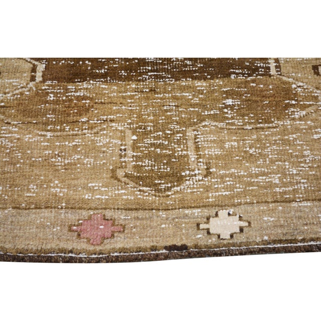 Vintage Anatolian HandKnotted Wool Rug, 3'1x13'2 For Sale - Image 4 of 5