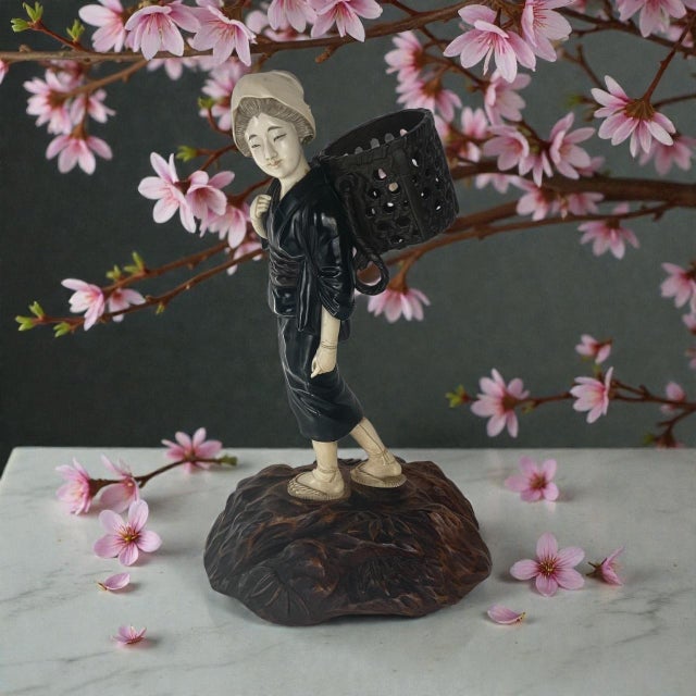 Antique Japanese Bronze Sculpture Figurine, Meiji Era (1868-1912) For Sale In San Francisco - Image 6 of 13