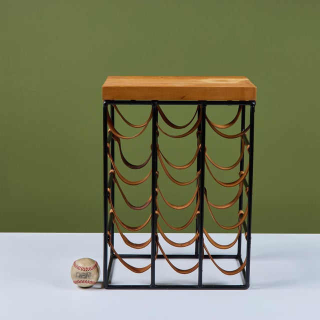 Mid-Century Modern Arthur Umanoff Butcher Block Wine Rack For Sale - Image 3 of 14