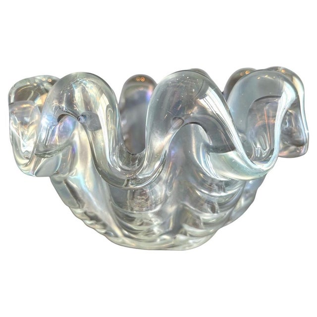 Murano Glass Bowl by Ercole Barovier for Barovier & Toso, Italy, 1940s For Sale - Image 9 of 9