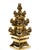 Decorative three-piece gilt porcelain topiary centerpiece vase, made in Holland in the mid-20th century by Delft. The...