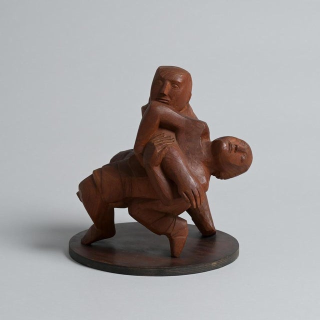 1970s Jan Keustermans, Figurative Statue, 1970s, Teak For Sale - Image 5 of 18