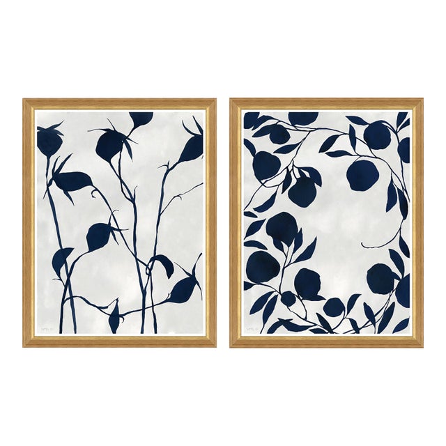 Ink on Paper - Pomegranate and Rose Hips by Susan Hable For Sale