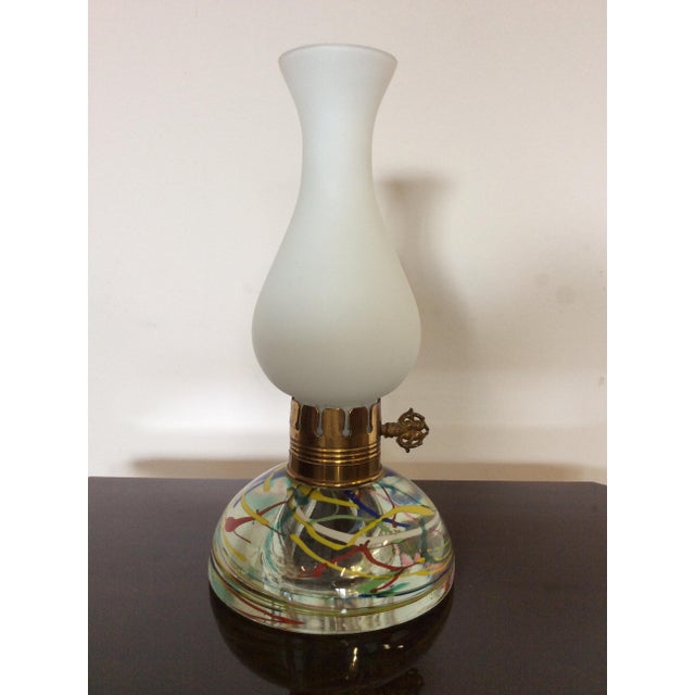 Metal Table Lamp by Dino Martens for Toso Aureliano For Sale - Image 7 of 11