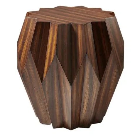 Origami side tables by Global Views, made of zebra wood veneer with a star shaped top, there are two available, sold...