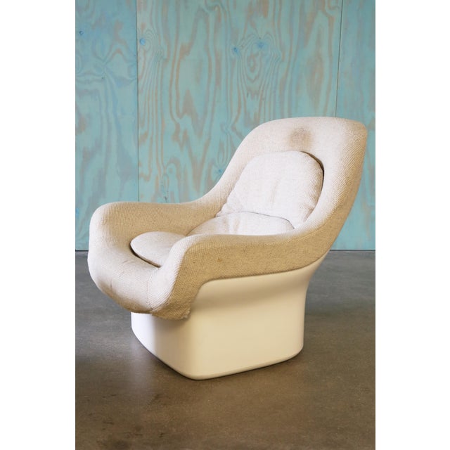 1960s Lounge Chair in Fiberglass and Cato Fabric, Attributed to Bill Stephens for Knoll For Sale - Image 14 of 18