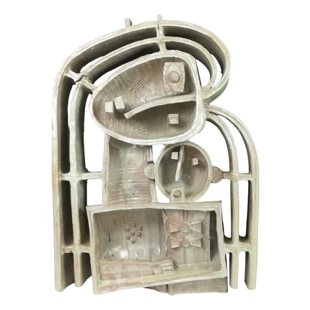 Jozsef Pattantyus, Wall Sculpture, 1970s, Glazed Ceramic For Sale