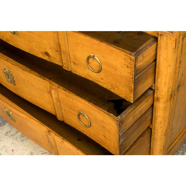 Early 19th Century French Provincial Pine Secretary For Sale - Image 15 of 18