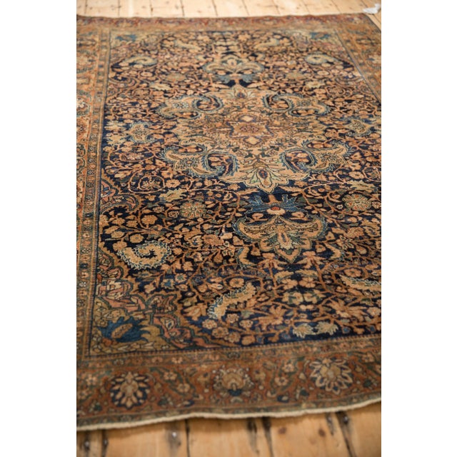 Textile Vintage Farahan Sarouk Rug - 4'4" x 6'4" For Sale - Image 7 of 10