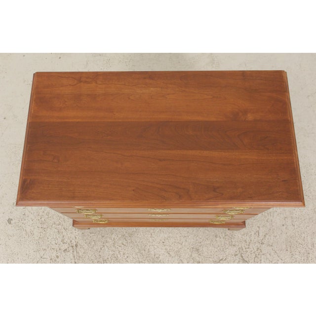 Benchmade Chippendale Style Cherry 4 Drawer Chest For Sale - Image 11 of 13