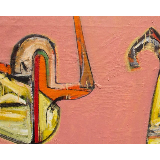 Late 20th Century Abstract Oil on Canvas Painting by James L. Bruch For Sale - Image 5 of 10