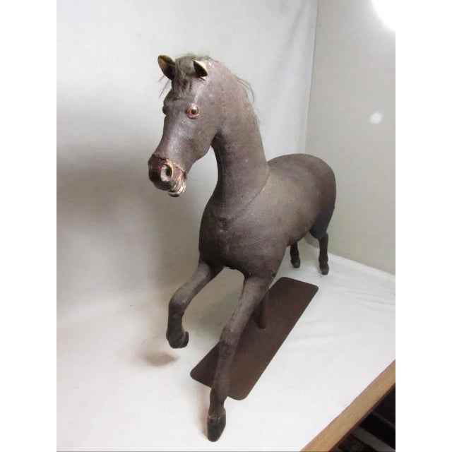 Antique Folk Art Horse Figure For Sale In San Francisco - Image 6 of 18