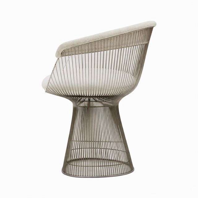 Mid-Century Modern Chairs with Steel Structure by Warren Platner for Knoll Inc. / Knoll International, 1960s, Set of 4 For Sale - Image 3 of 14