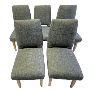 Mid-Century Modern Custom Style Upholstered Dining Chairs, S/10