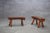 Wood Handcrafted French Brutalist Benches by Charlotte Perriand, 1960s, Set of 2 For Sale - Image 7 of 7