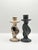 This pair of vintage twisted soapstone candlestick holders brings a striking sculptural presence to any interior. Hand-...