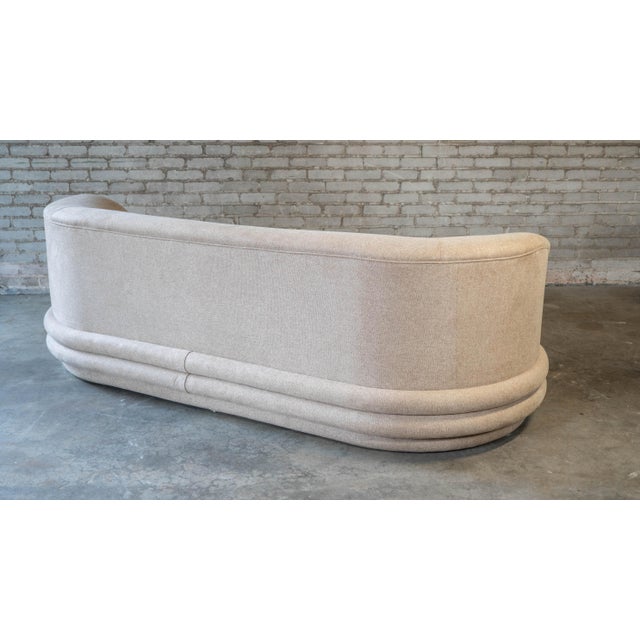 1990s Postmodern Custom Vladimir Kagan Style Designer Sofa For Sale - Image 17 of 18