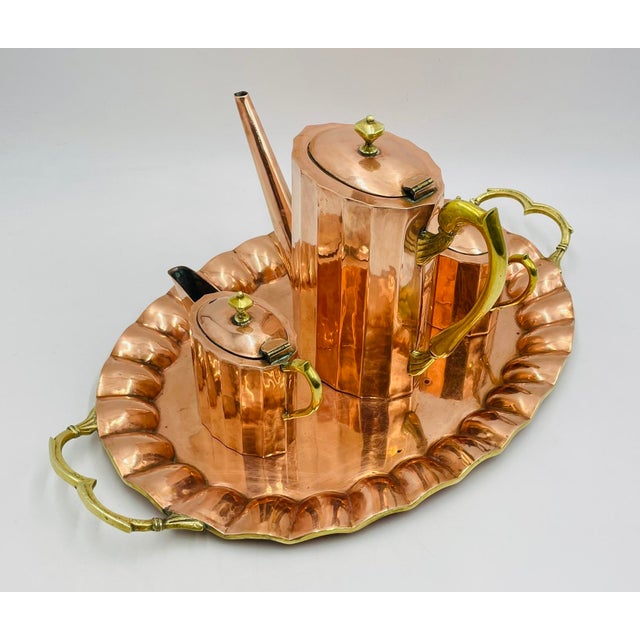 William Spratling 1940s Mexican Sterling Silver Coffee Tea Service Set W Tray, Mexican Silversmith - 4pcs For Sale - Image 4 of 18