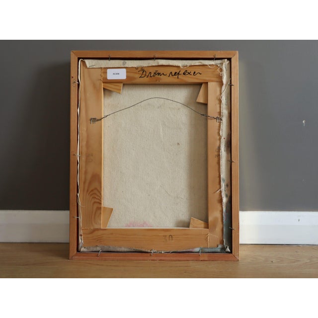 1987 'Dream Reflex' Vintage Semi-Abstract Figurative Oil Painting Finnish Artist Marjatta Sarasalo (1930-2006), Framed For Sale - Image 11 of 11