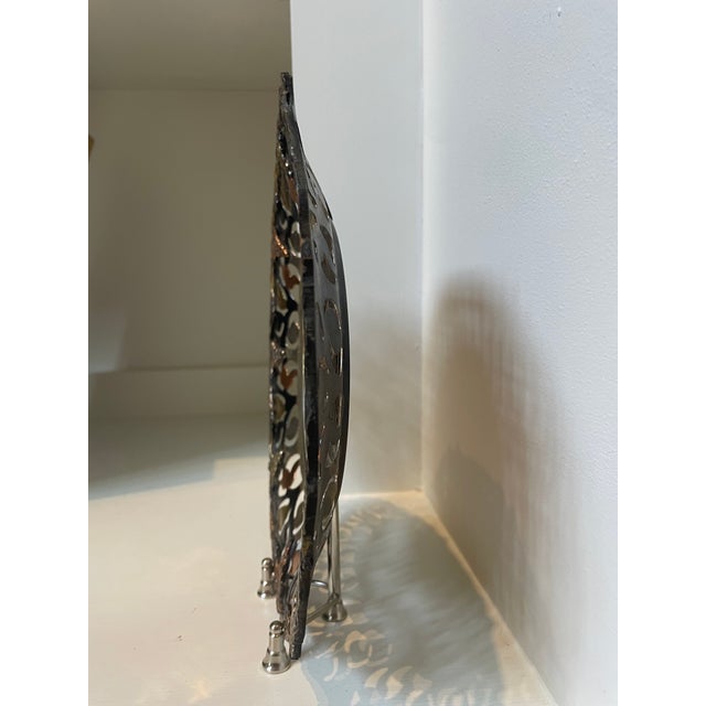 Copper Vintage Egyptian Brass and Copper Metalworks Plate With Pharaoh and Queen For Sale - Image 8 of 11